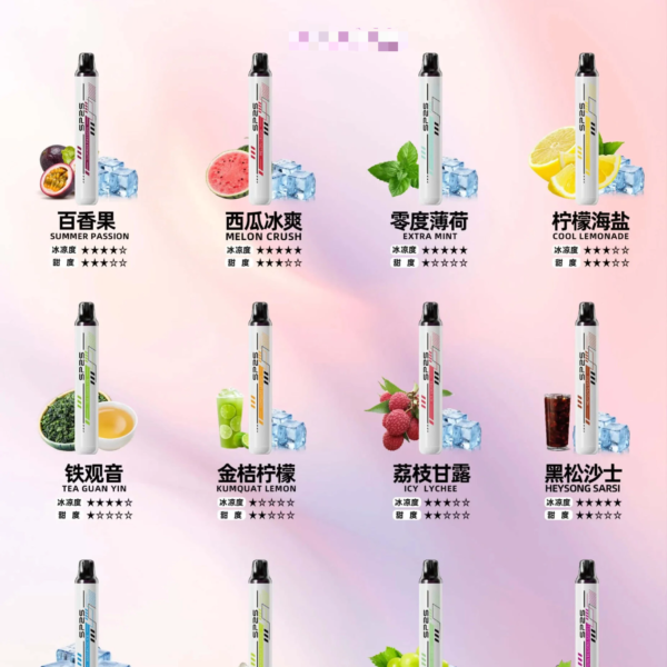 SP2S抛棄式一次性5000口可充電電子烟3%　滿十免郵 (複製)